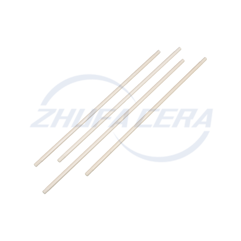 ねじ付きアルミナセラミックロッド